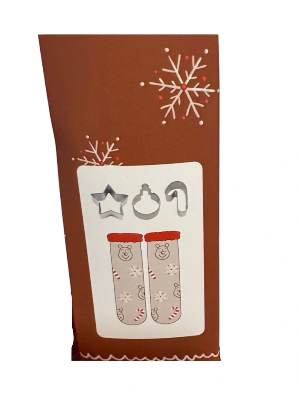 Disney Winnie the Pooh Home Socks Baking Gift Set w/ Cookie Cutters NEW
